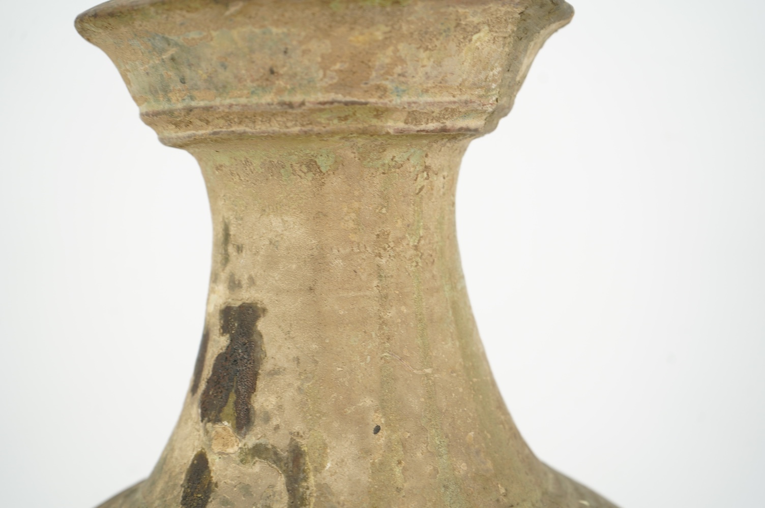 A large Chinese green glazed jar, Han dynasty